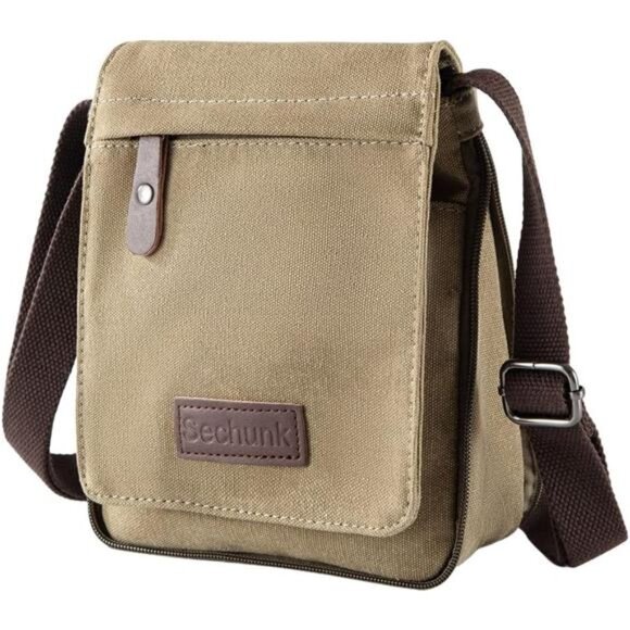 Vintage Canvas Messenger Cross body bag Shoulder bag - Picture 2 of 8